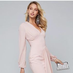 Bebe Asymmetric Drape Dress